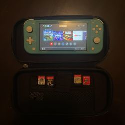 Nintendo switch lite (w/ games)