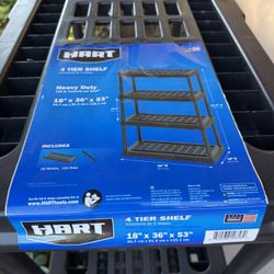 4 Shelf Keter Plastic Utility Shelving Units Garage Shelves 2 Sets available 