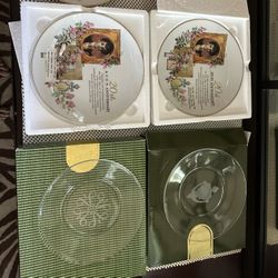 Avon Collection Plates & Perfume 