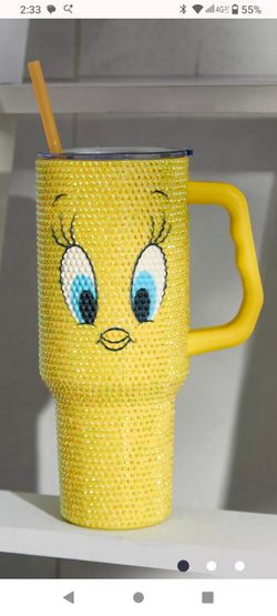 Rhinestone Tweety Bird Tumbler