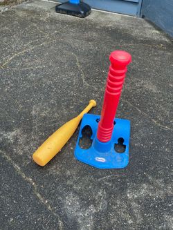 Free T Ball Stand & Bat