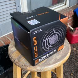 EVGA 600 BR 600W Power Supply (80+ Bronze Certified, New in Box)