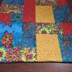 Nice And Bright Handmade Quilted Pillow Cover 