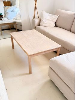 Solid wood coffee table