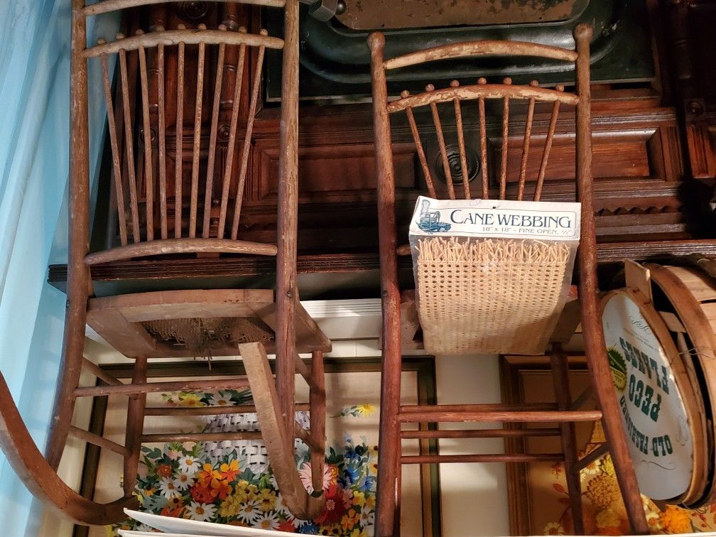 Chairs/ Rocker & Coventional/ Hickory I Believe