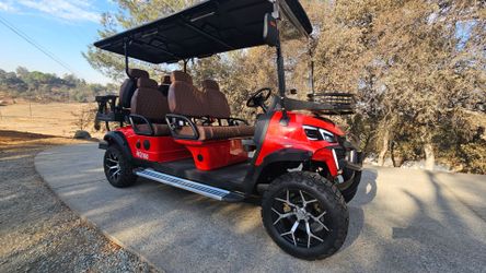 2025 New SDLANCH HQ100 PREMIUM GOLF CART RED 60VOLT
