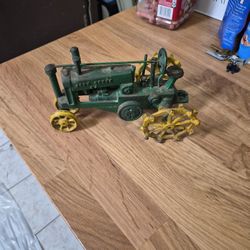 John Deere Cast Iron Tractor Toy