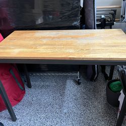 West Elm Mango Wood Bistro Table Dining Kitchen