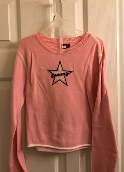 Girls Tommy Hilfiger pink sweater size 6x
