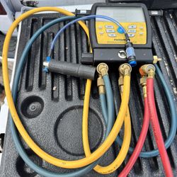 HVAC Tools Lot – Fieldpiece Digital Gauges, Leak Detector, Manometer, Tube Bender + More