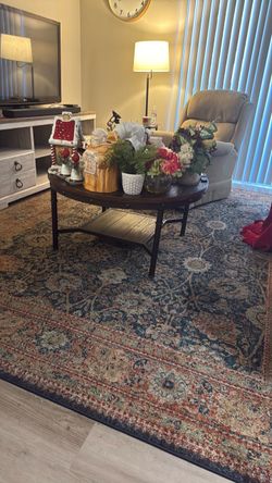 Darkest brown coffee table with underneath area