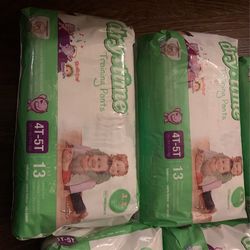 Drytime Training Pants Size 4T-5T 13 Pack