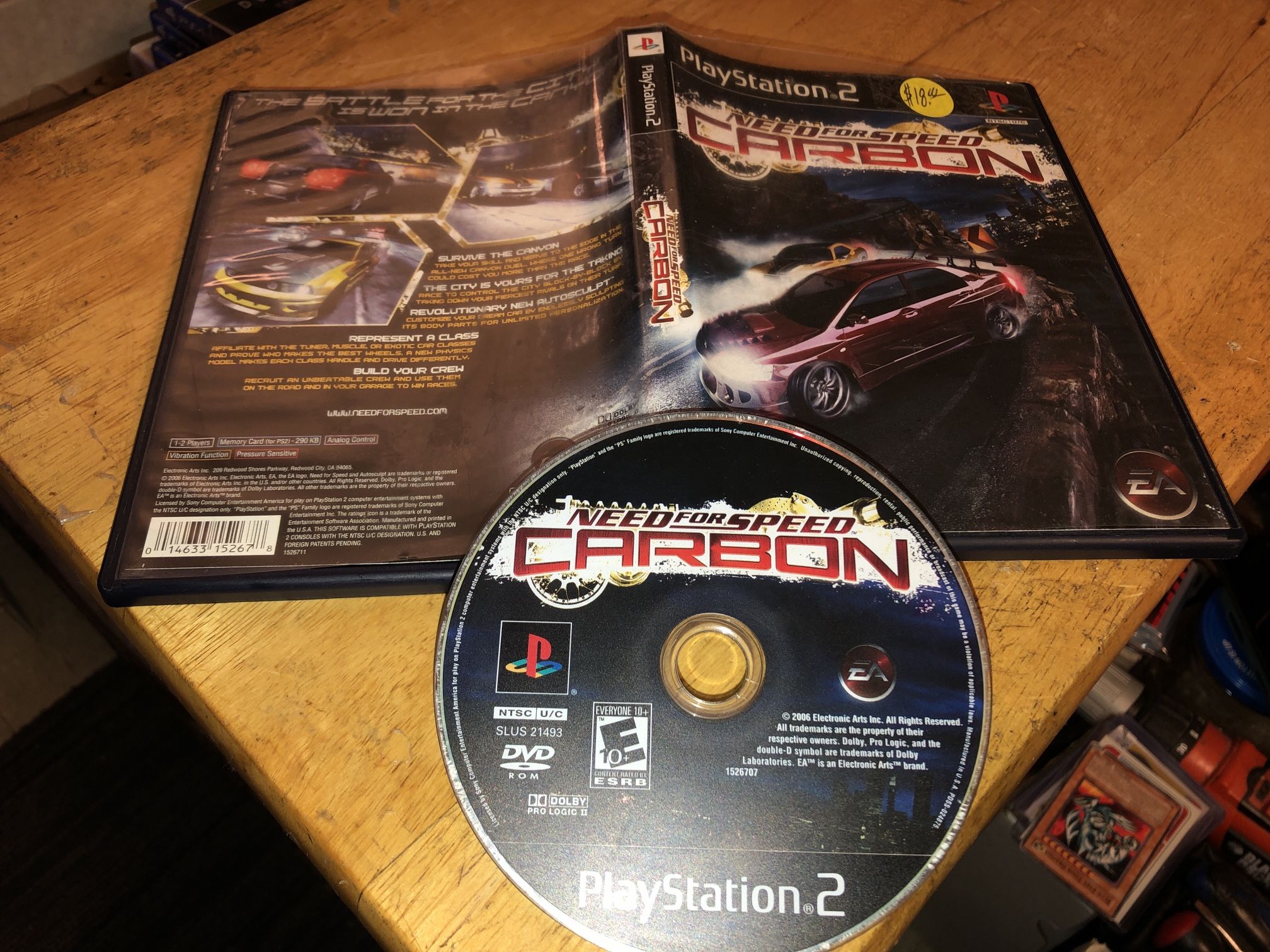 PS2 Game Need For Speed Carbon 