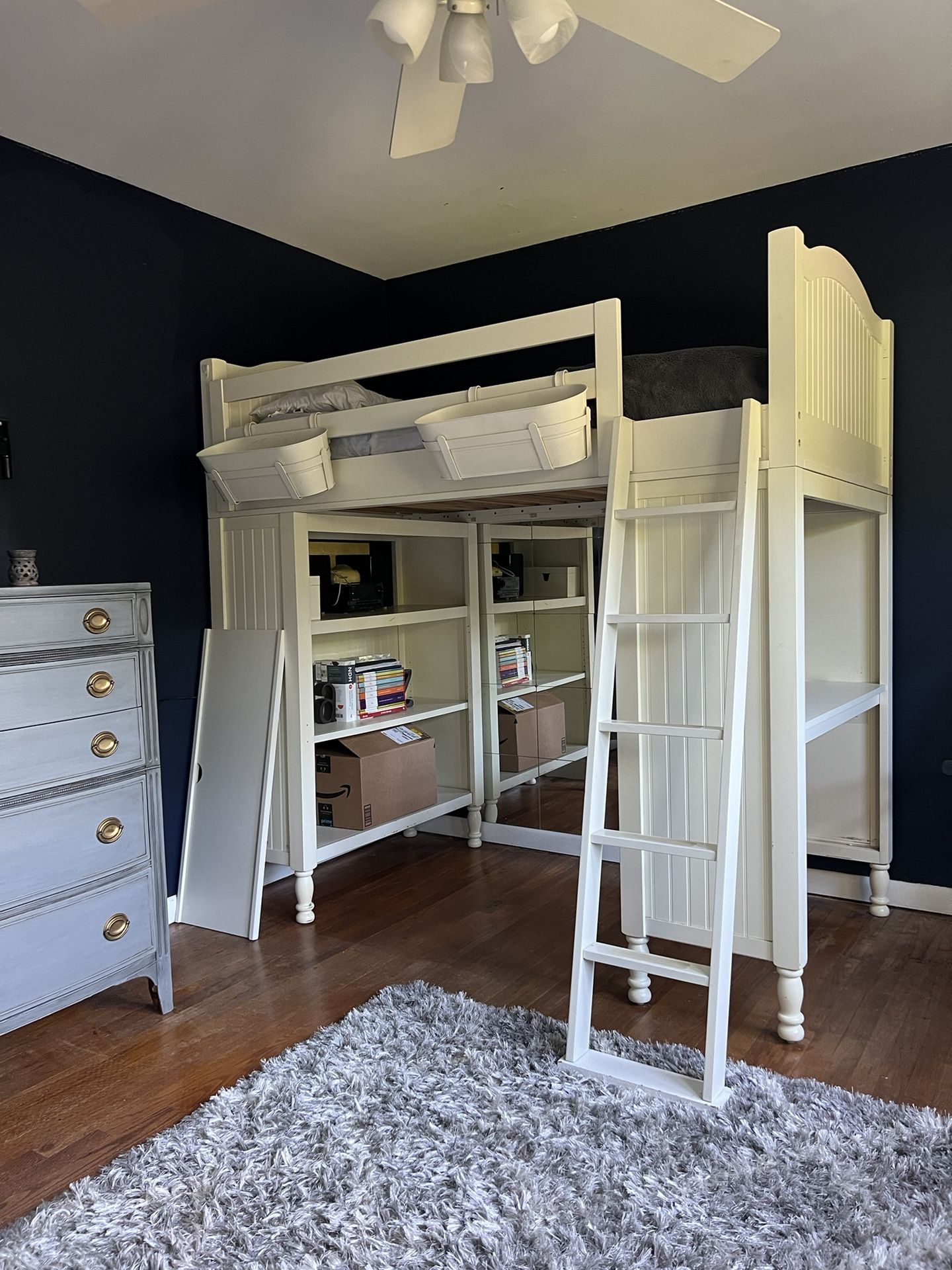 Pottery barn Twin loft Bed
