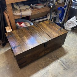 Crate & Barrel Taka Trunk Coffee Table