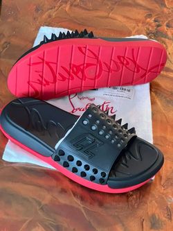 Red buttom men slides