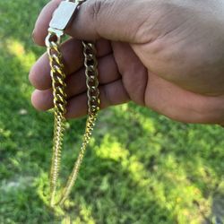 10kt Gold 8mm 26in Cuban Chain Old School 