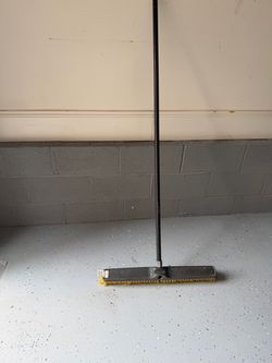 Push Broom with Long Handle