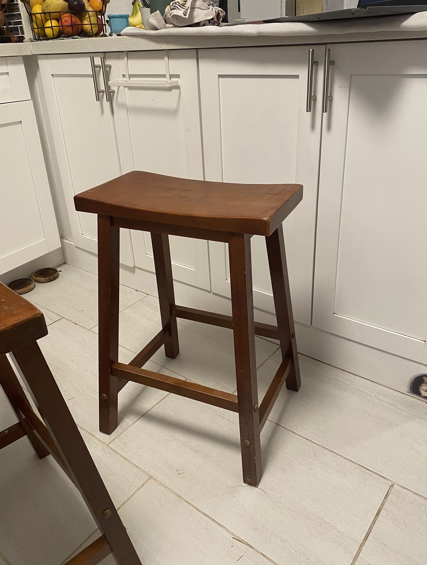 3 Stools Kitchen Bar Wood Banquetas De Barra De Madera