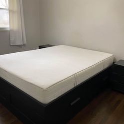 IKEA Complete Queen Bedroom 5 PC Set Including Mattress - Like New-only about a year old - $1200 NEW