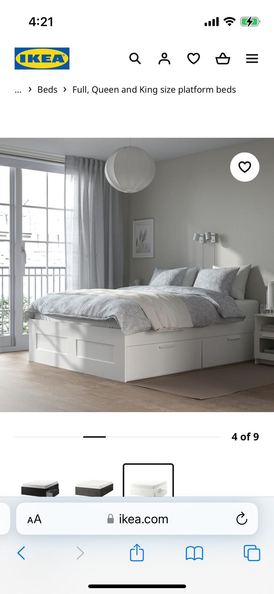 IKEA Full/Queen Bed Frame