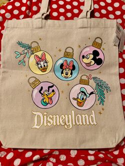 Disney beige canvas tote bag