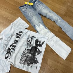 New Stacked Jeans New Shirt