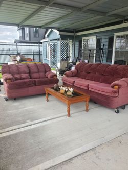 Sofa and loveseat