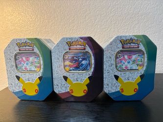 3 Pokemon 30th Anniversary Tins