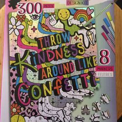 300pc Color By Number DIY Puzzle 🧩 Includes Markers Brand New In Box 