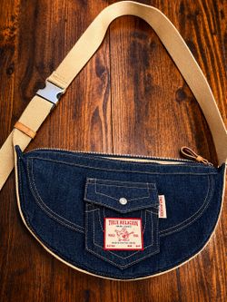 True Religion Dark Blue Denim Crossbody