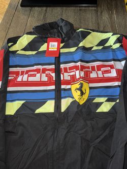 Puma x Ferrari Street Woven Windbreaker Size M MENS 