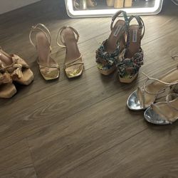 8.5 Steve Madden Women’s Heels & Wedges – Multiple Pairs – Great Condition