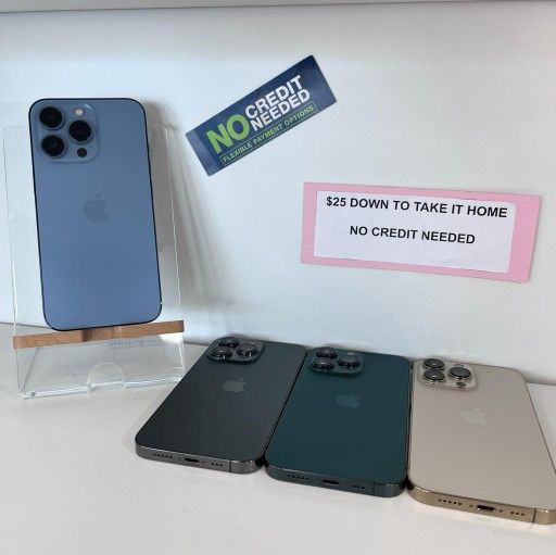 Apple iPhone 13 Pro Max Unlocked HUGE PROMOTION $1 DOWN Today NO Credit Payment Plan Options