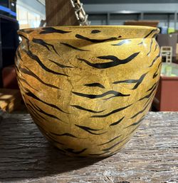 Vintage Mid-century Ceramic Tiger Planter