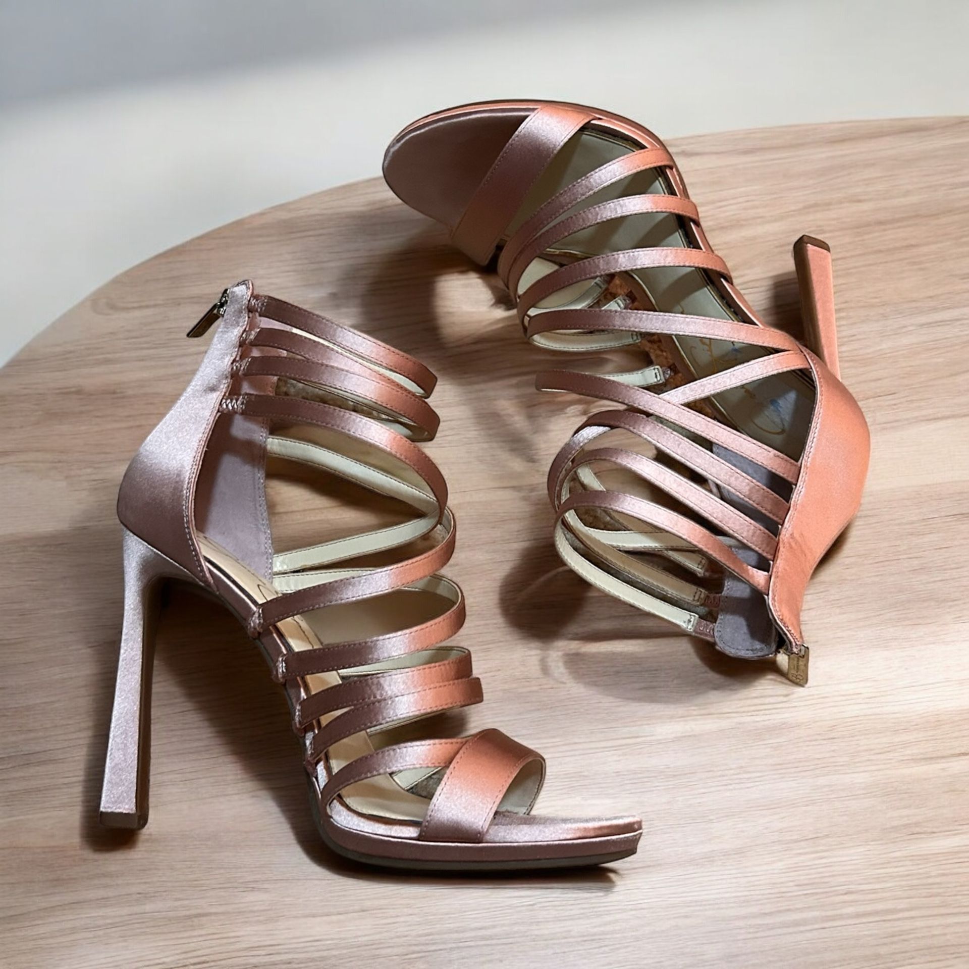 Jessica Simpson satin elegant heels
