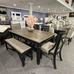 6 Pc Dining Table 
