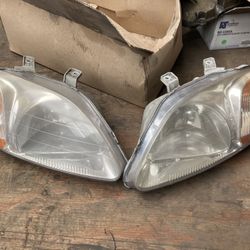 Headlights And Tail Lights Honda Civic Couple 