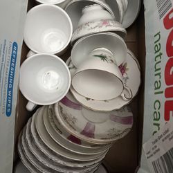 Tea Cups And Plates 