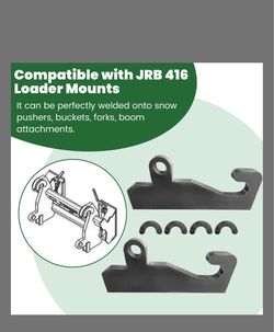 JRB 416 Loader Mount Hooks Set