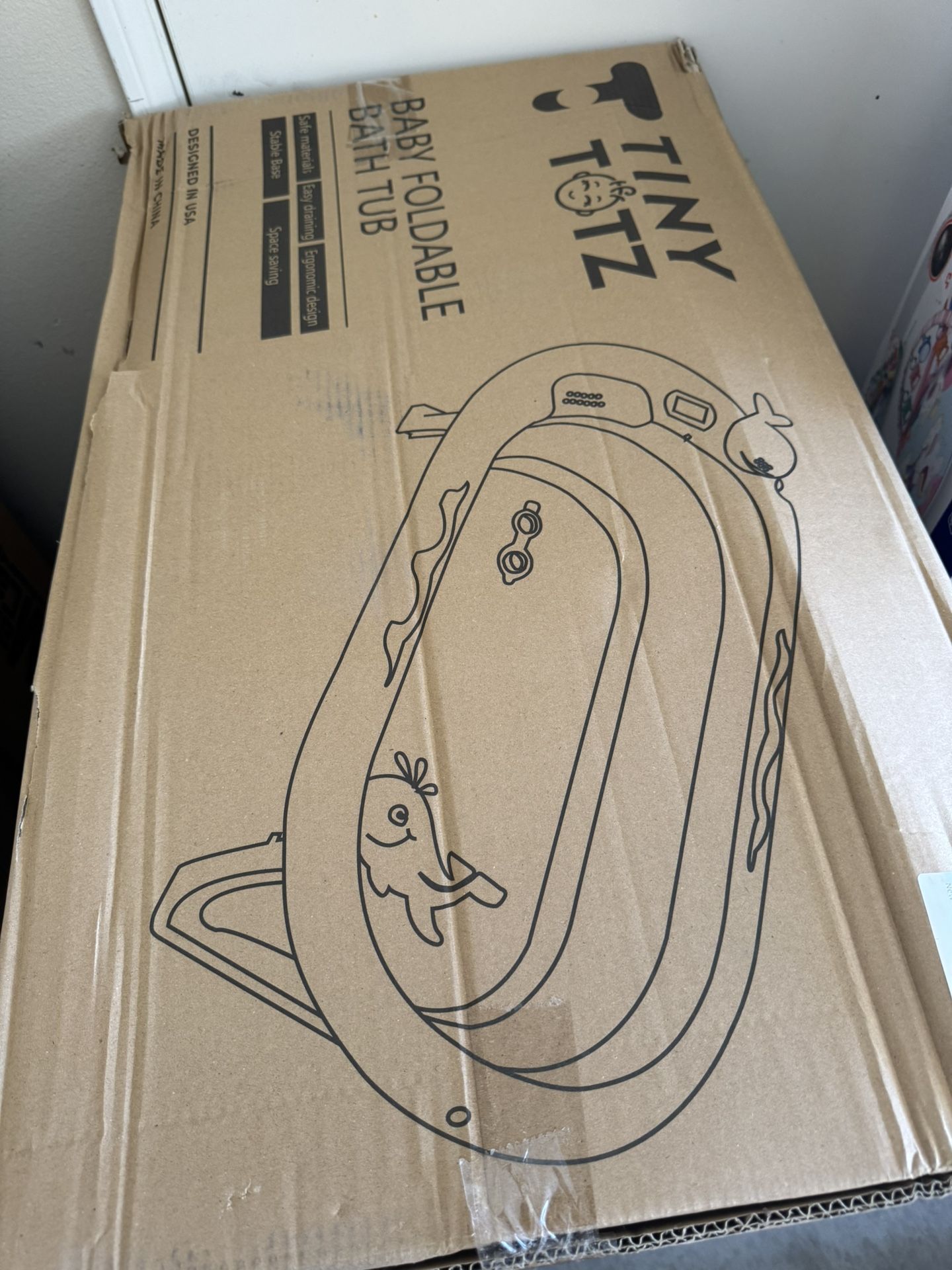 New Tiny Totz Baby Foldable Bath Tub – Unopened Box