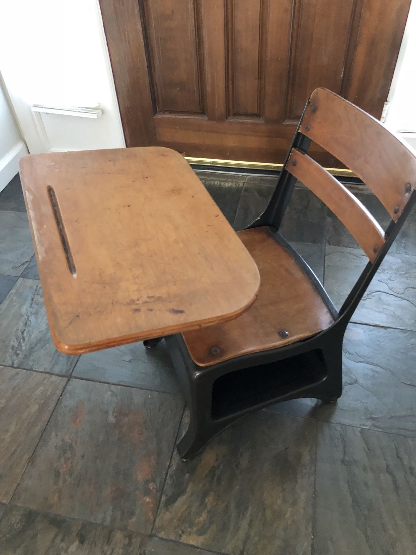 Vintage student desk
