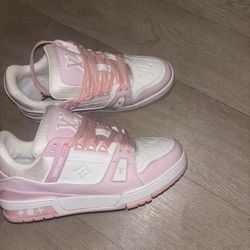 Pink Louis Vuitton Sneakers