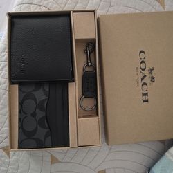 Mens Coach Wallet Set