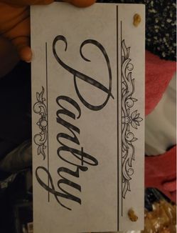 Vintage Look Hanging Panty Sign.