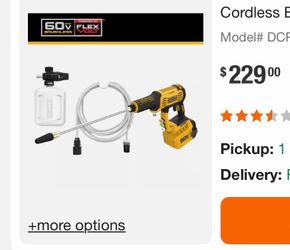 DeWalt 60v 1000psi pressure washer