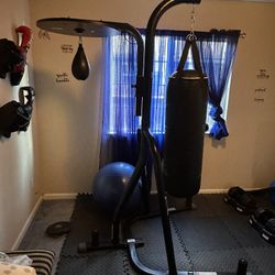 Boxing Equipment & Weight Bench w/weights $300obo 