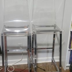 Lucite/Acrylic Counter Chairs