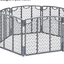 Evenflo Versatile Play Space Adjustable Play Area, 6-Panel (Cool Gray)