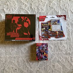 Pokémon Destined Rivals - ETB, Booster Bundle, 3 Pack Blister
